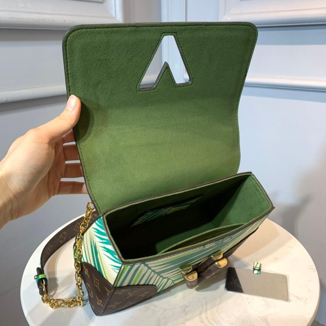 Louis Vuitton Palm Print Twist MM Bag M50282