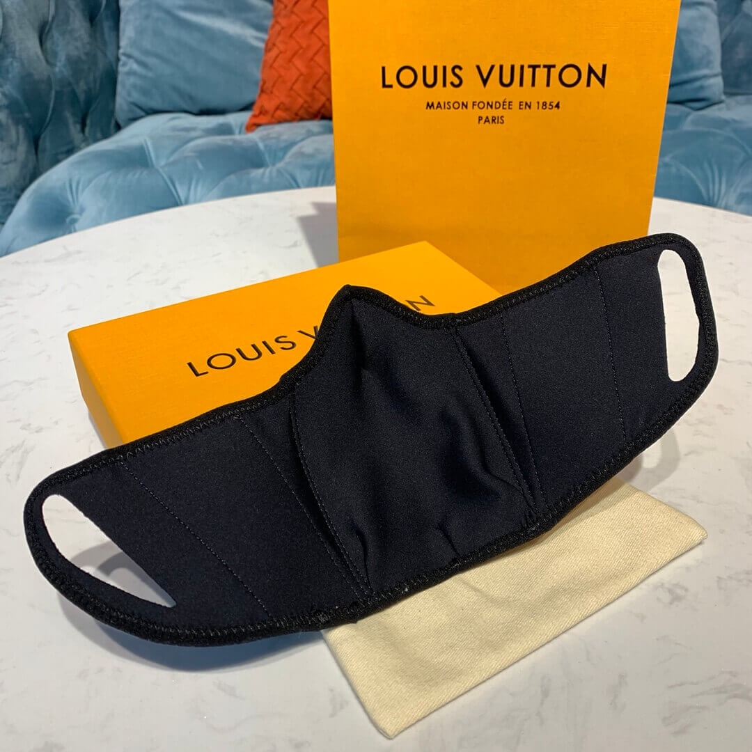 Louis Vuitton Monogram Brown Leather Face Mask