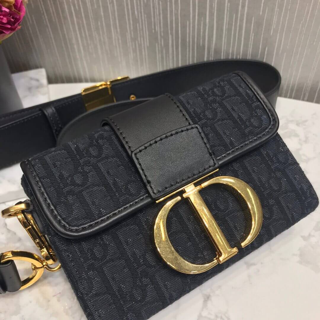 Christian Dior 30 Montaigne Box Bag Oblique Jacquard M9204