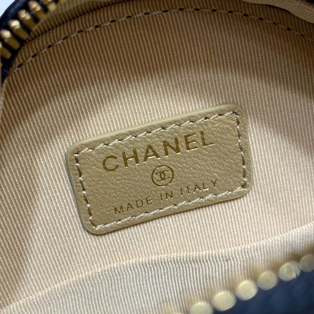 Chanel Studded CC Detail Round Bag AS1180