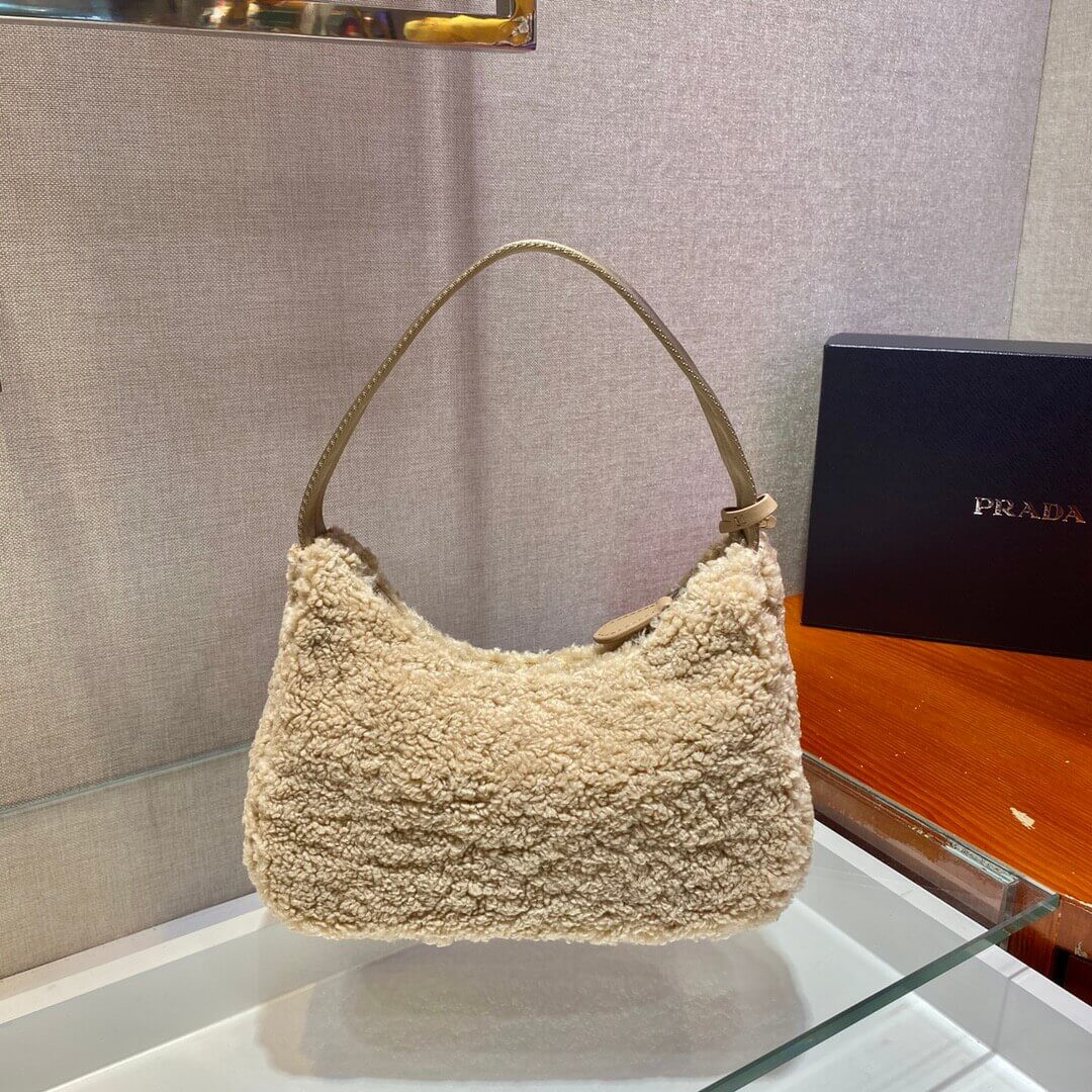 Prada Re-Edition 2000 Shearling Mini Bag NE515