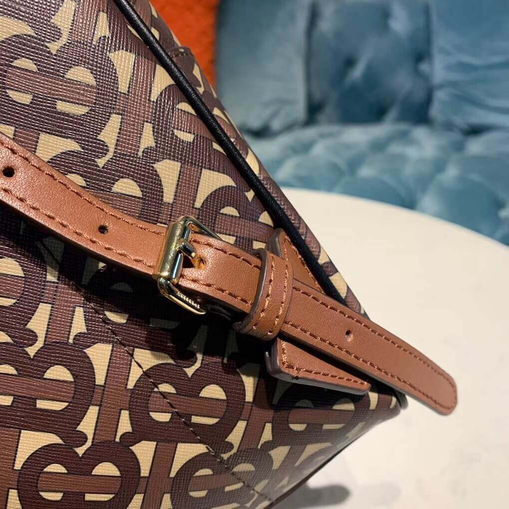 Burberry Monogram Stripe Print E-canvas Backpack 80193461