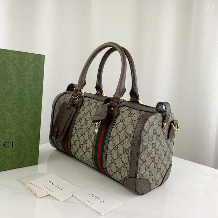 Gucci GG Small Duffel Bag With Web 645017