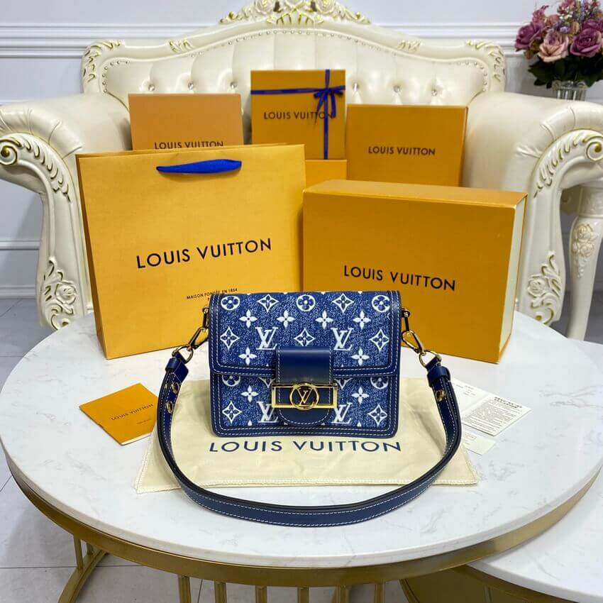 Louis Vuitton Monogram Denim Mini Dauphine M59716