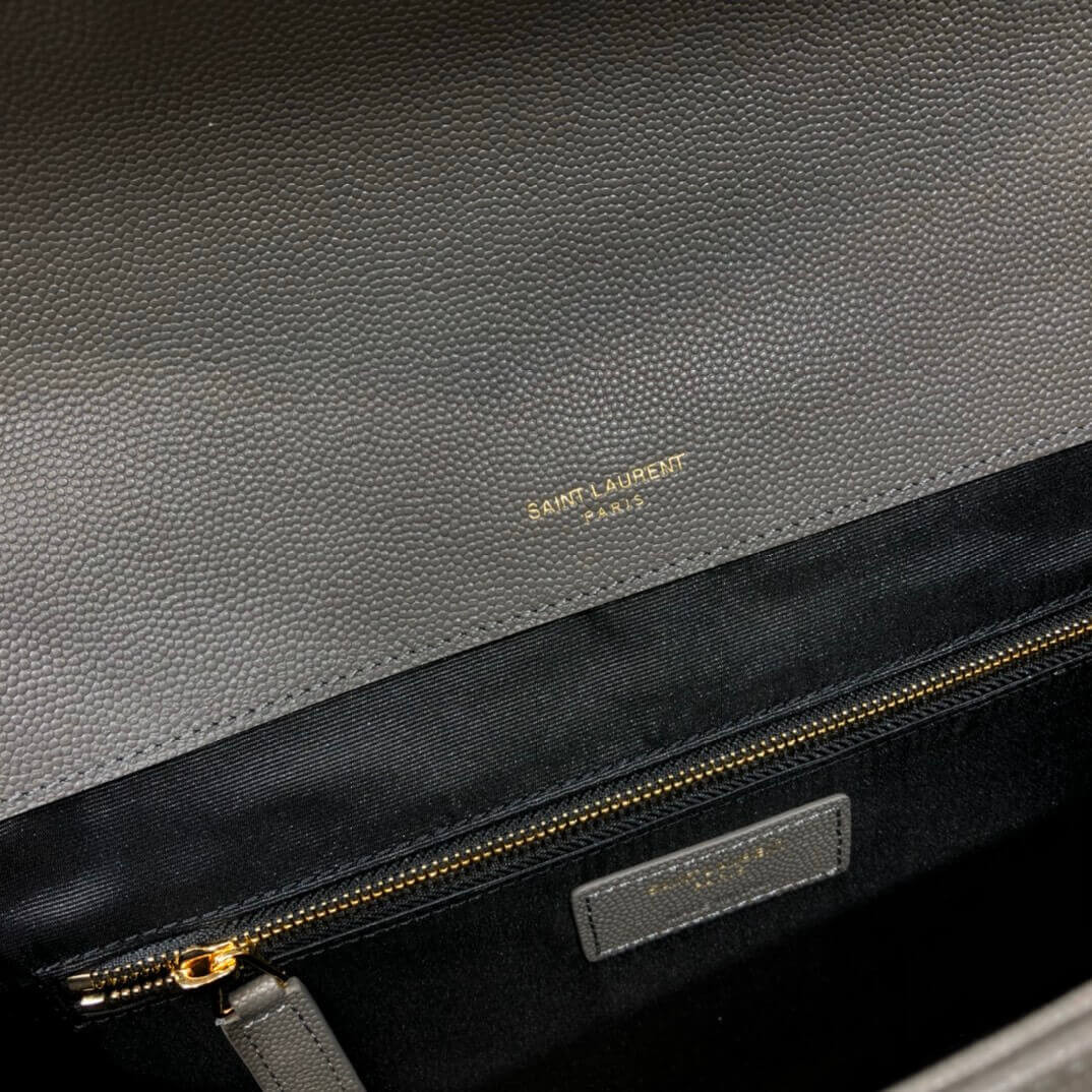 Saint Laurent Grain Leather Large Envelope Chain Bag 396910