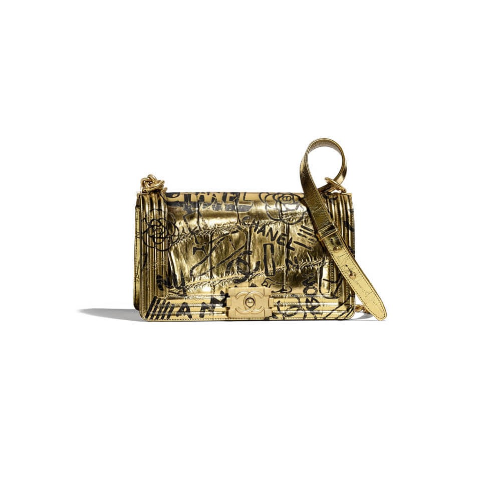 Chanel Crocodile Embossed Boy Chanel Handbag A67086