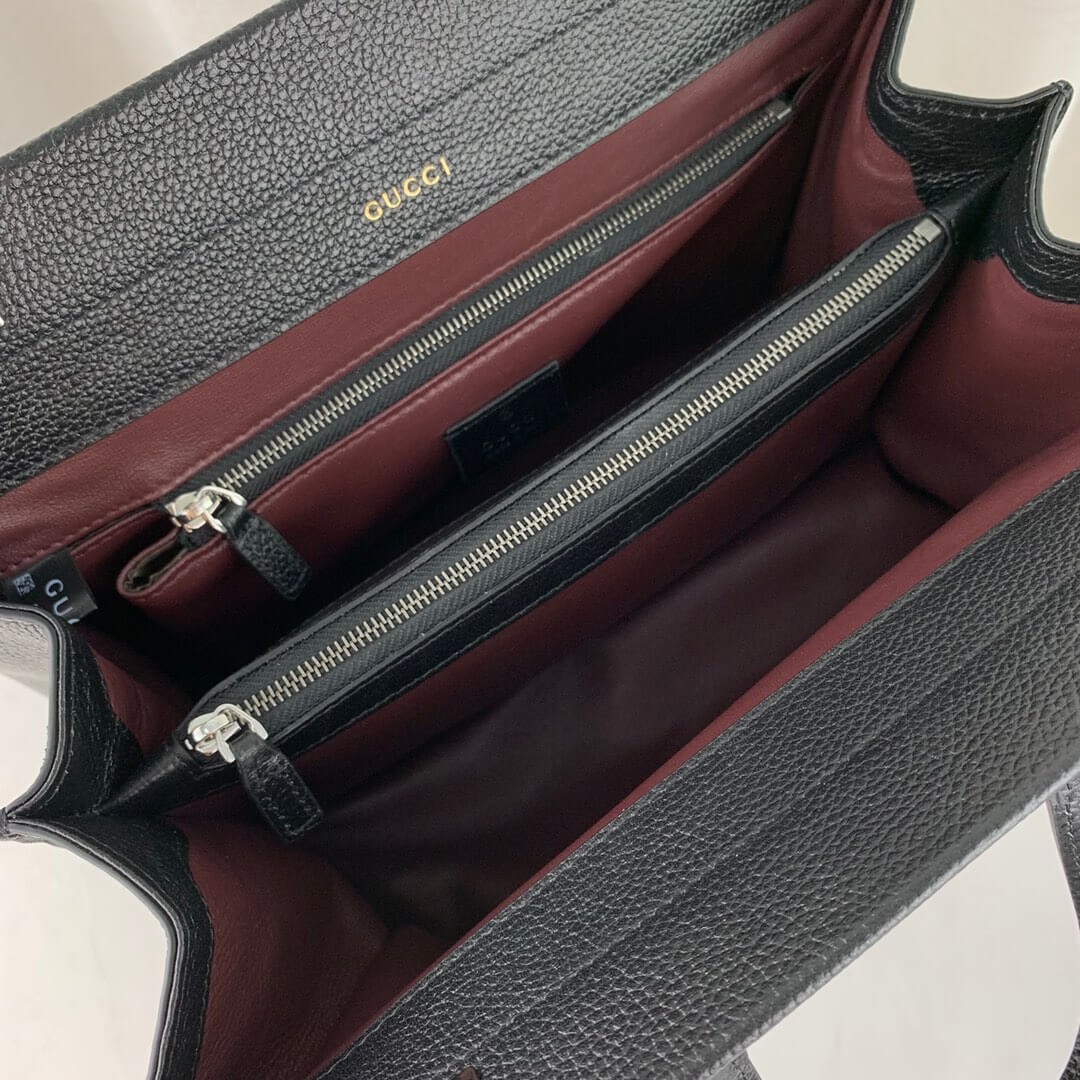 Gucci Zumi Grainy Leather Small Top Handle Bag 569712