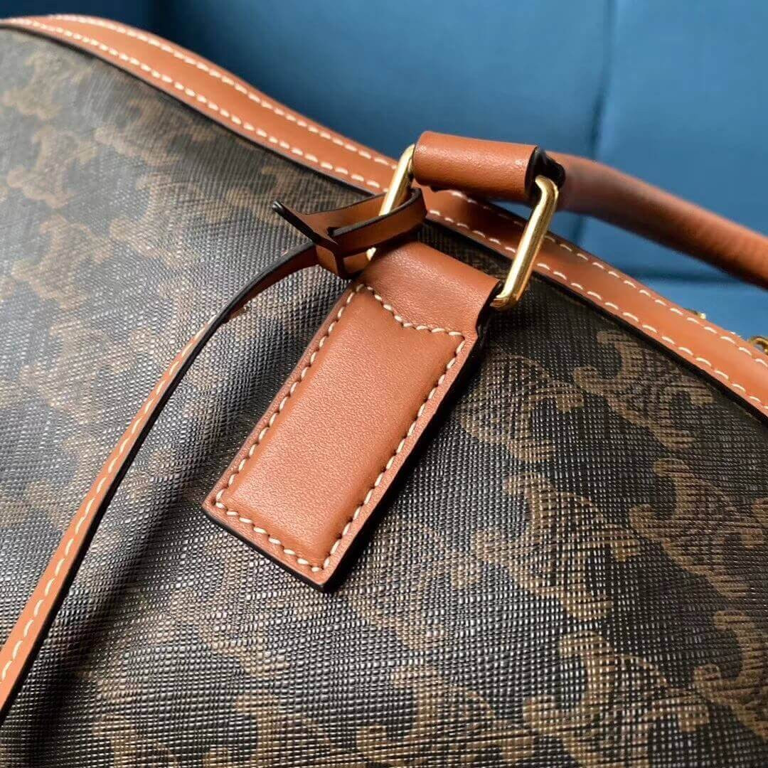 Celine Large Voyage Bag In Triomphe Canvas 191472