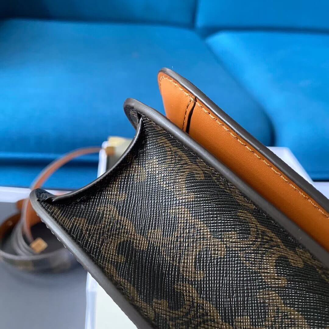 Celine Small Classic Bag In Triomphe Canvas 189183