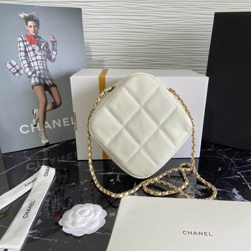 Chanel Small Diamond Bag AS2201 in Grained Calfskin