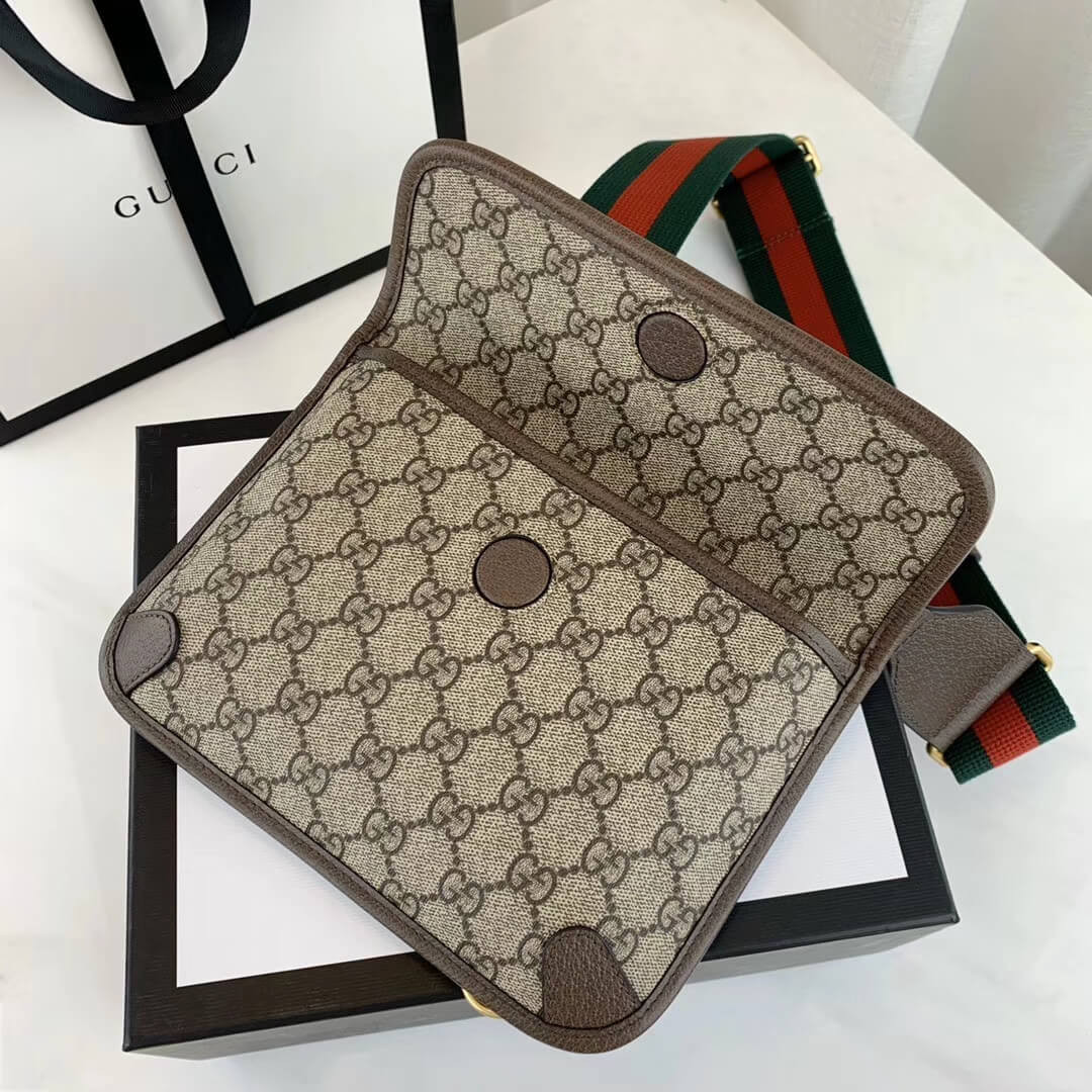 Gucci GG Supreme 489617 Coffee