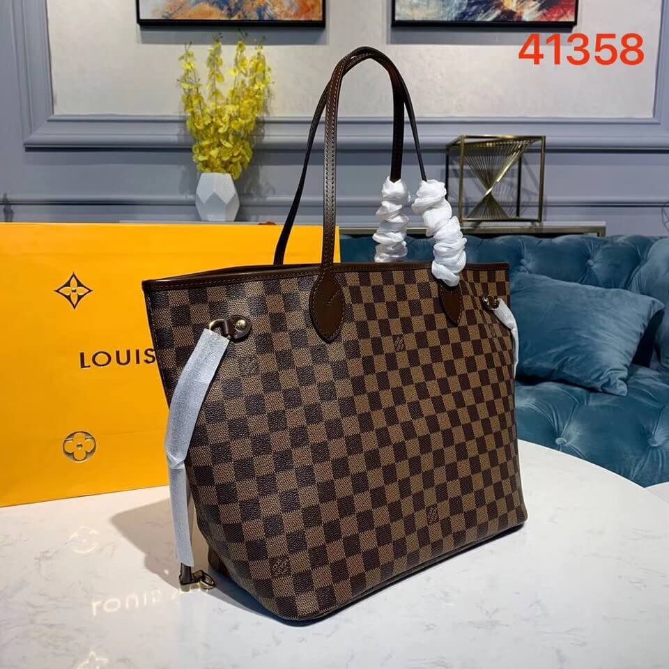 Louis Vuitton Damier Ebene Canvas Neverfull MM N41358