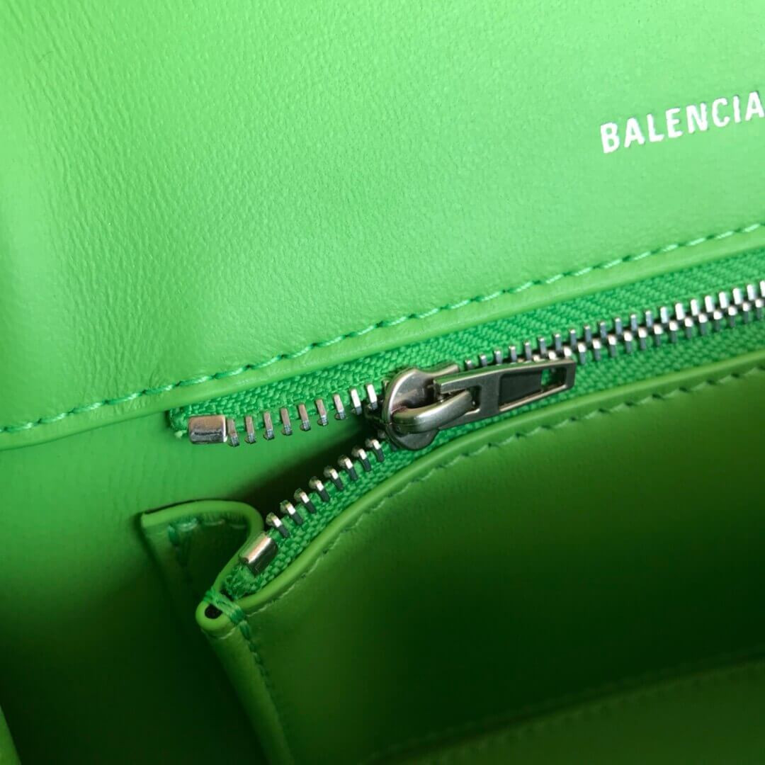 Balenciaga Hourglass S Textured-Leather Tote