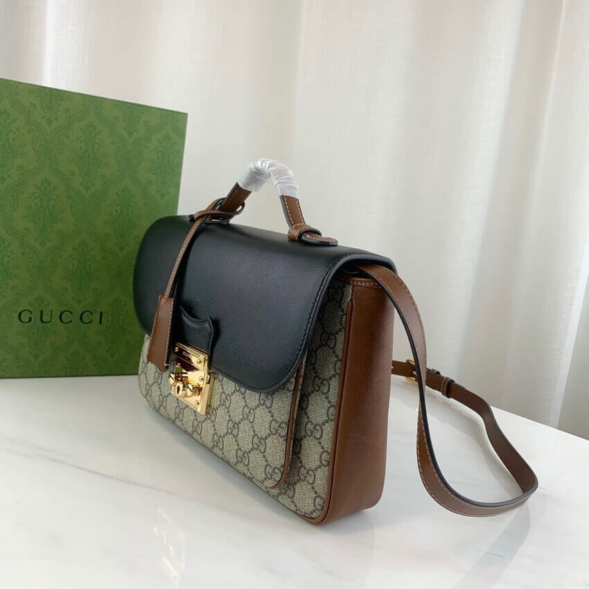 Gucci Padlock Small Shoulder Bag in GG Supreme Canvas 644527