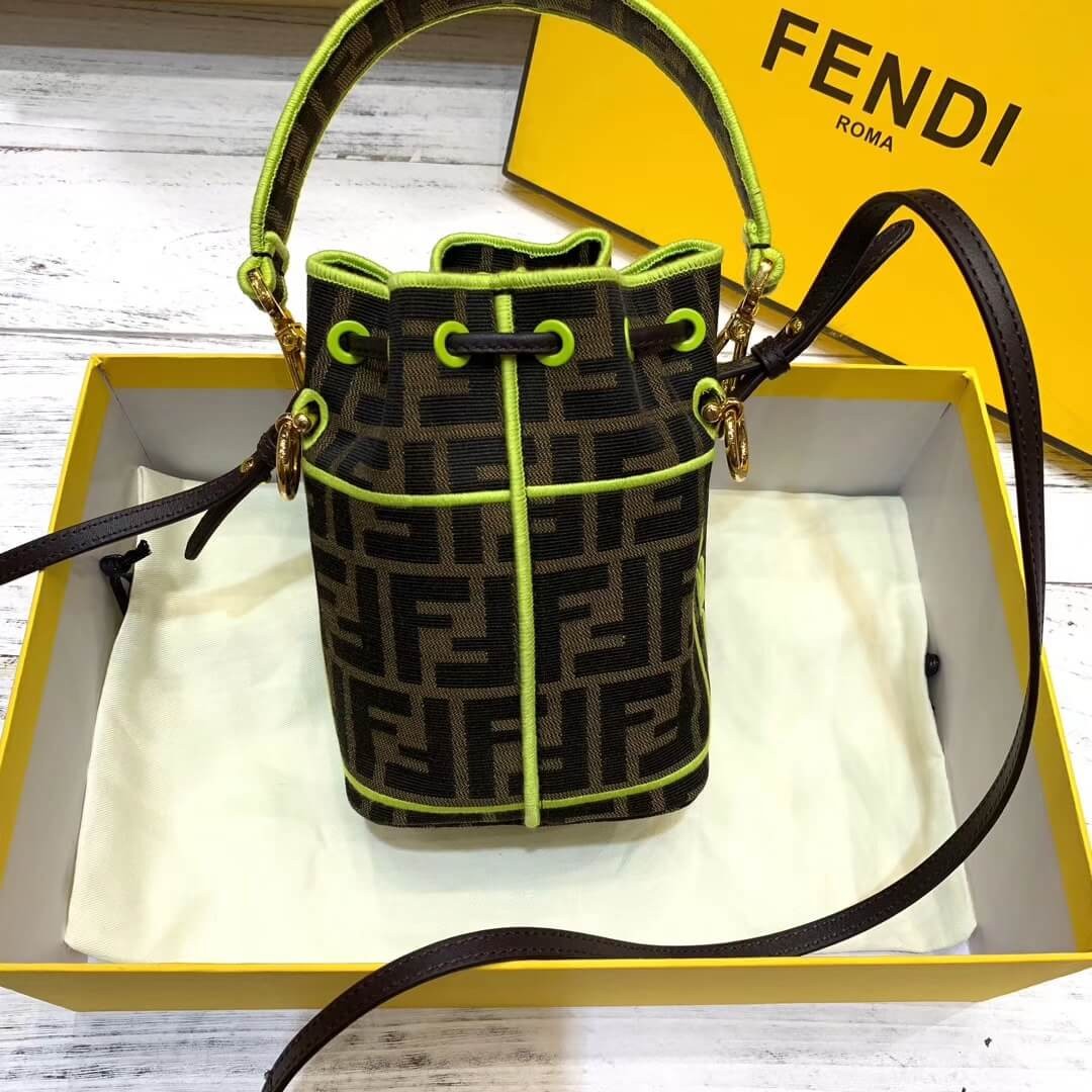 Fendi Mon Tresor Roma Amor Fabric Mini Bag 8BS010