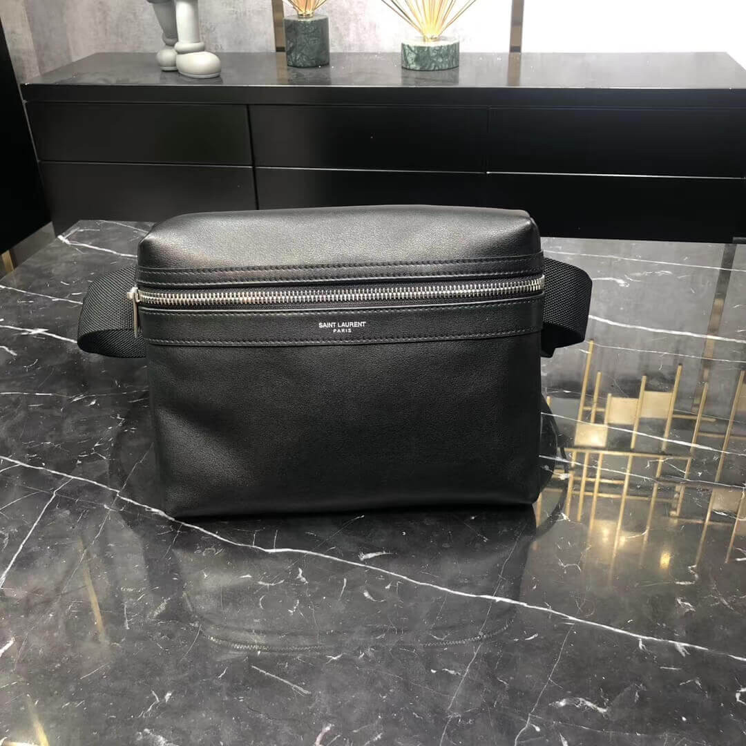 Saint Laurent YSL City Camera Bag In Matte Leather 634717