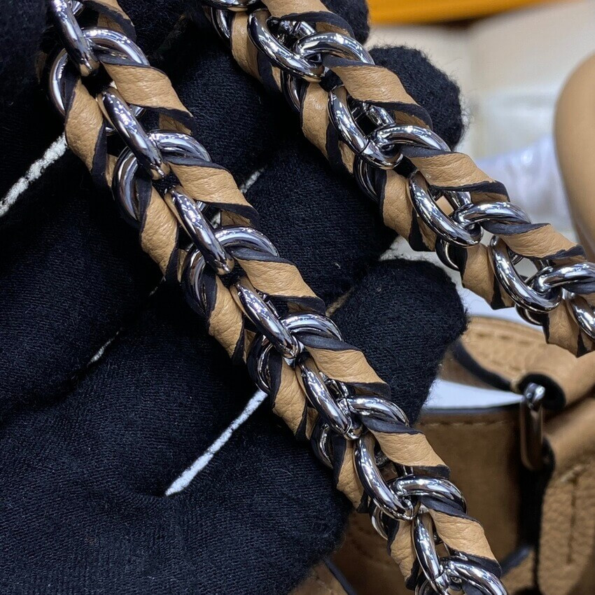 Louis Vuitton Mahina Calf Leather Bella Tote M59655 Arizona Brown