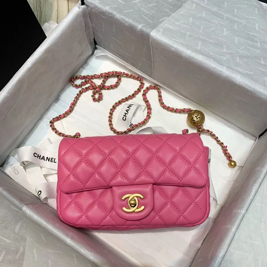 Chanel Lambskin  Flap Bag AS1787