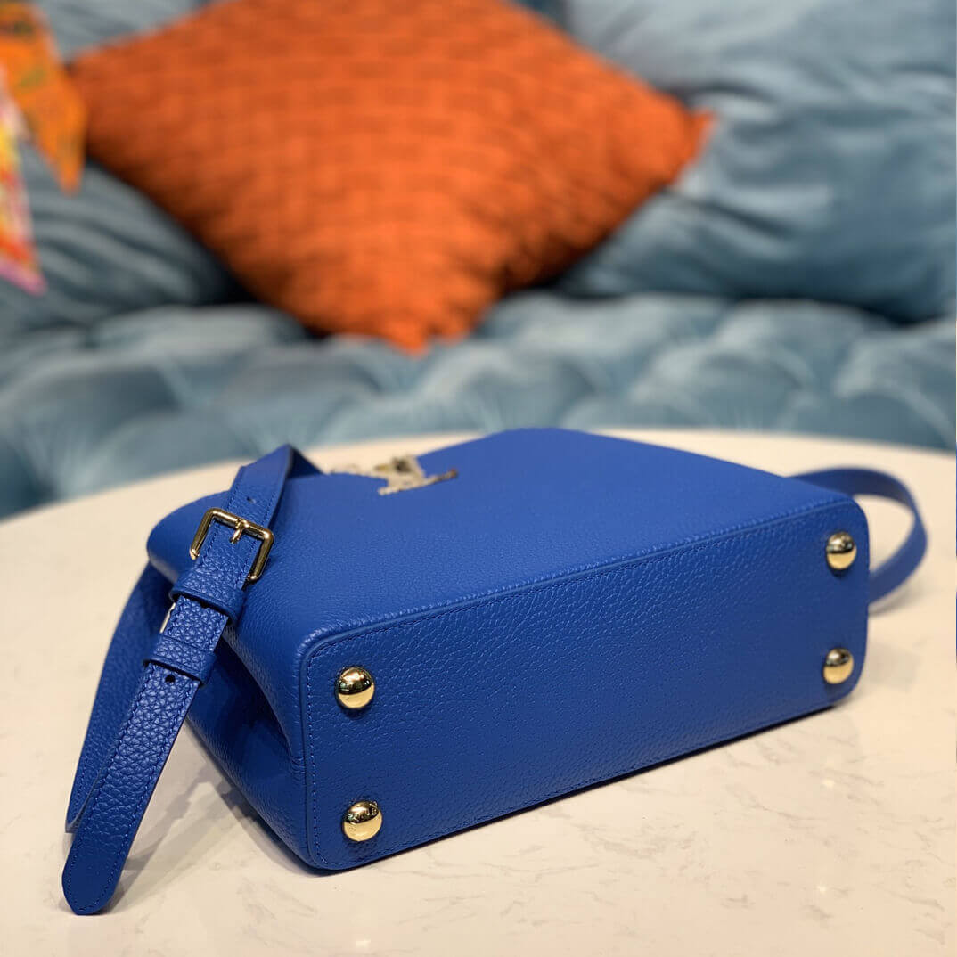 Louis Vuitton Taurillon and Python-skin Capucines BB N98387 N97980