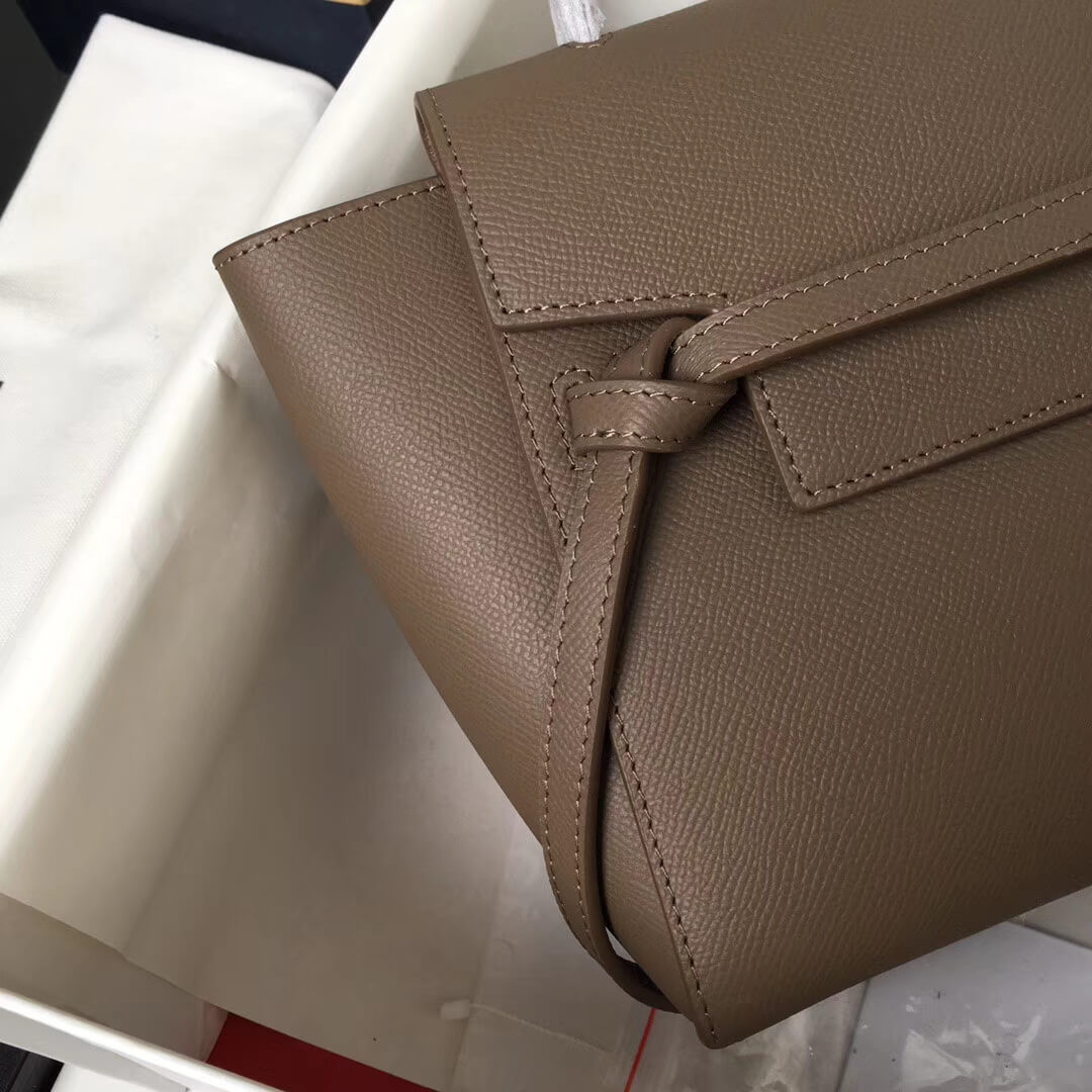 Celine Micro Belt Bag In Grained Calfskin 189153 Dune