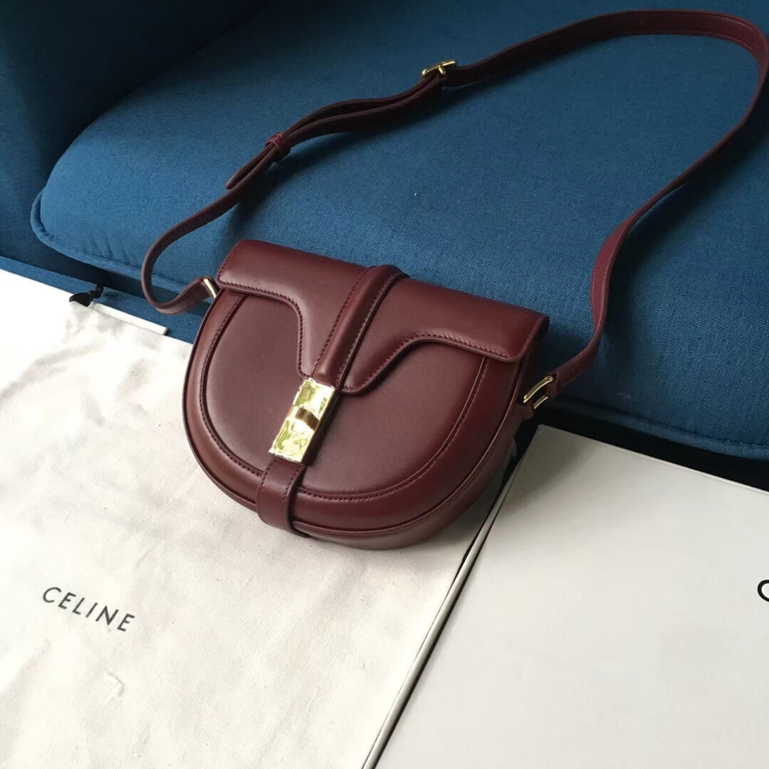 Celine Small Besace 16 Bag In Satinated Calfskin 188013