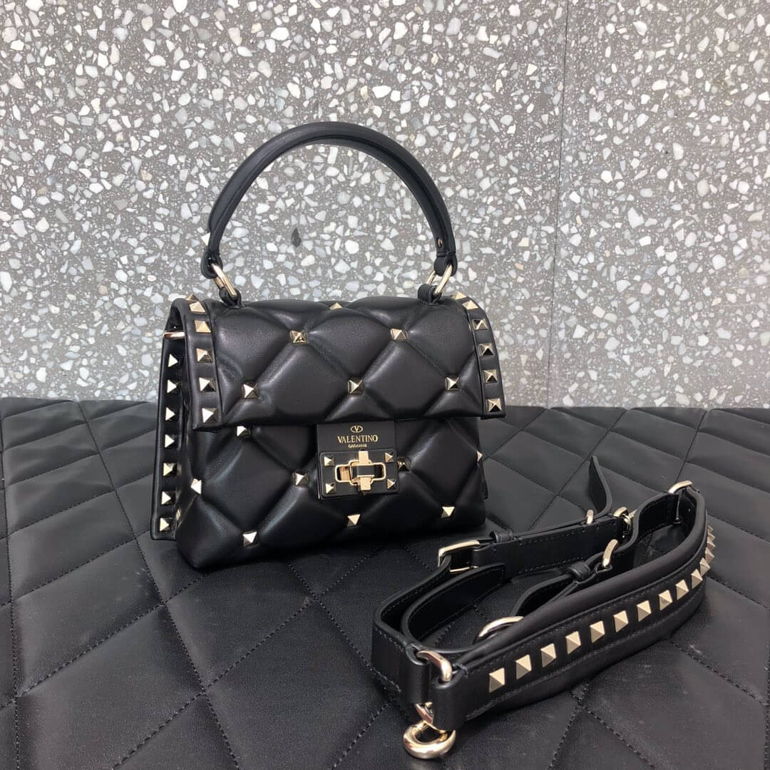 Valentino Garavani Candystud Mini Leather Shoulder Bag 0220