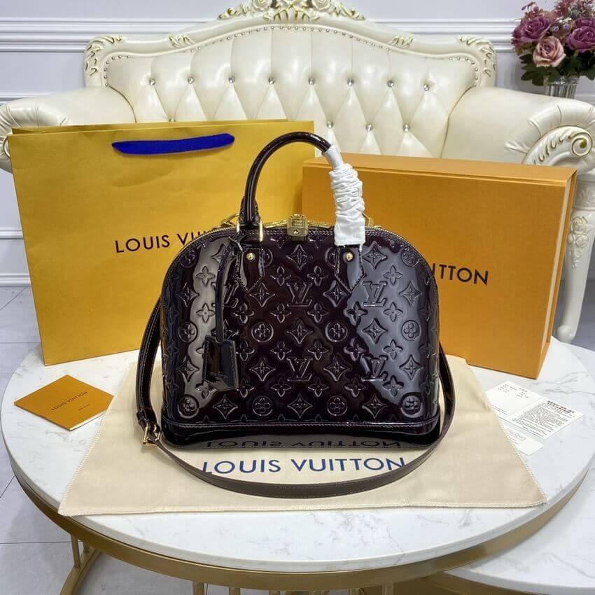 Louis Vuitton Monogram Vernis Leather Alma PM M91611