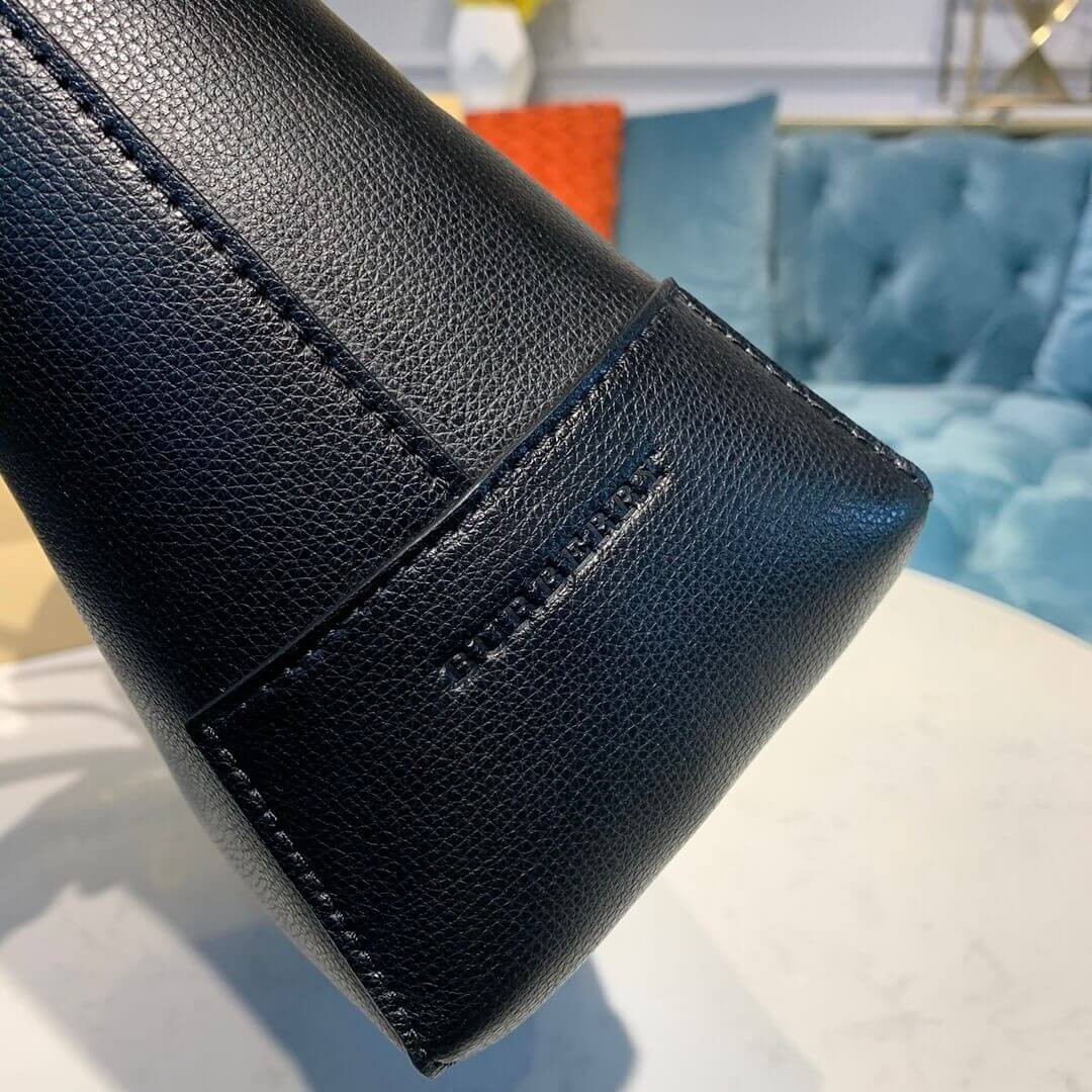 Burberry Small Embossed Crest Leather Tote 40801091