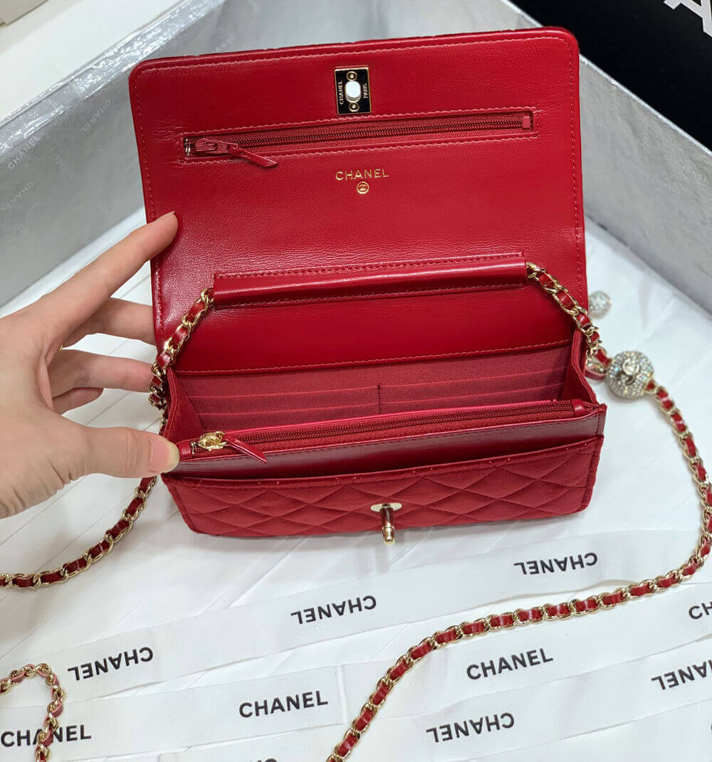 Chanel WOC With CC Details On Strap AP1450 in Velvet