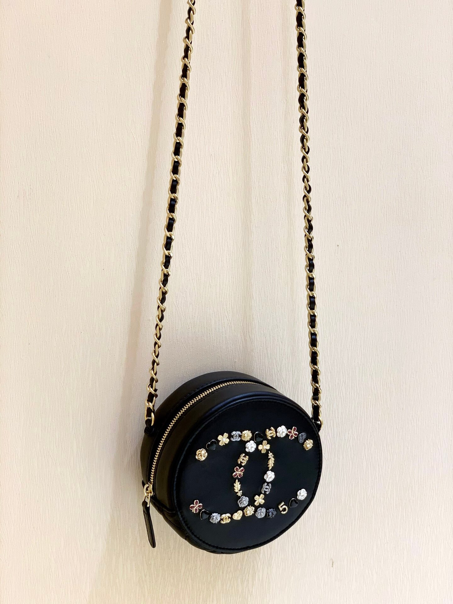 Chanel Studded CC Detail Round Bag AS1180