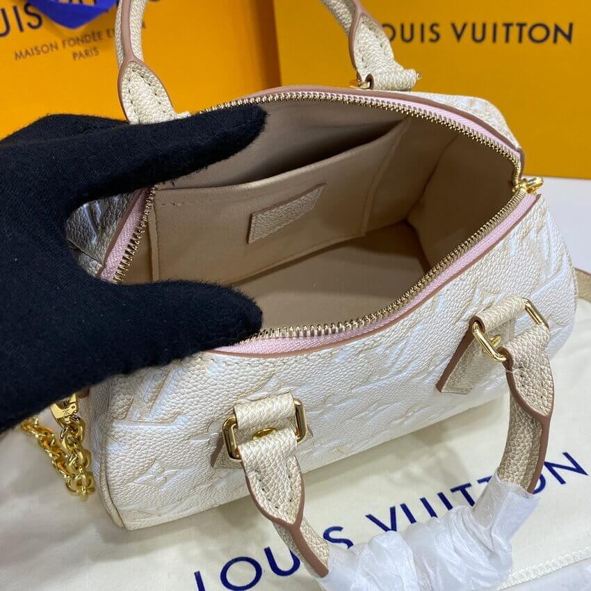 Louis Vuitton Speedy Bandouliere 20 M46163 Pale Beige