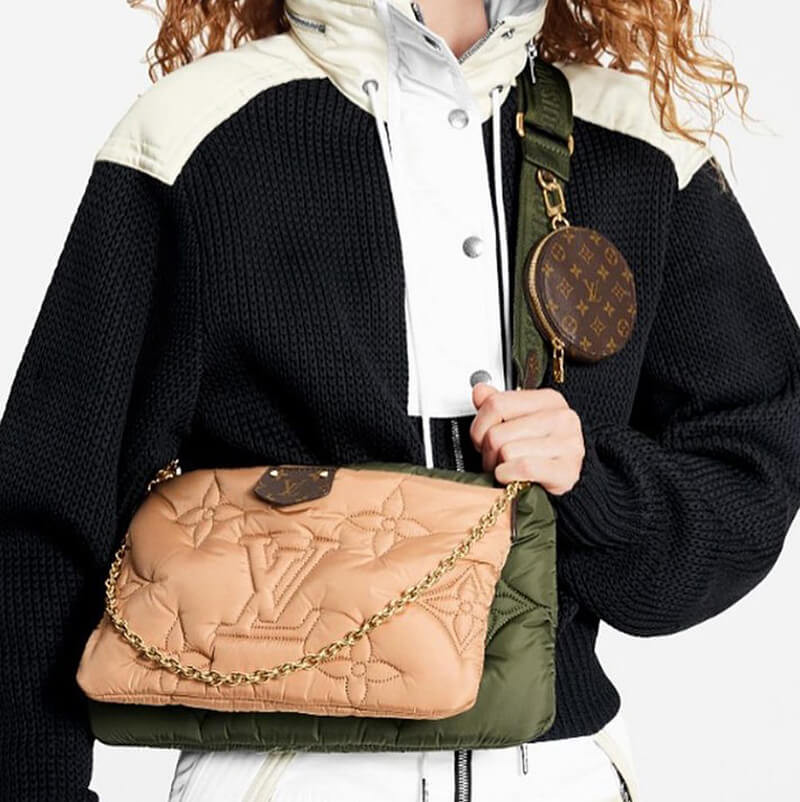 Louis Vuitton Econyl Maxi Multi Pochette Accessoires M58977 Khaki/Beige