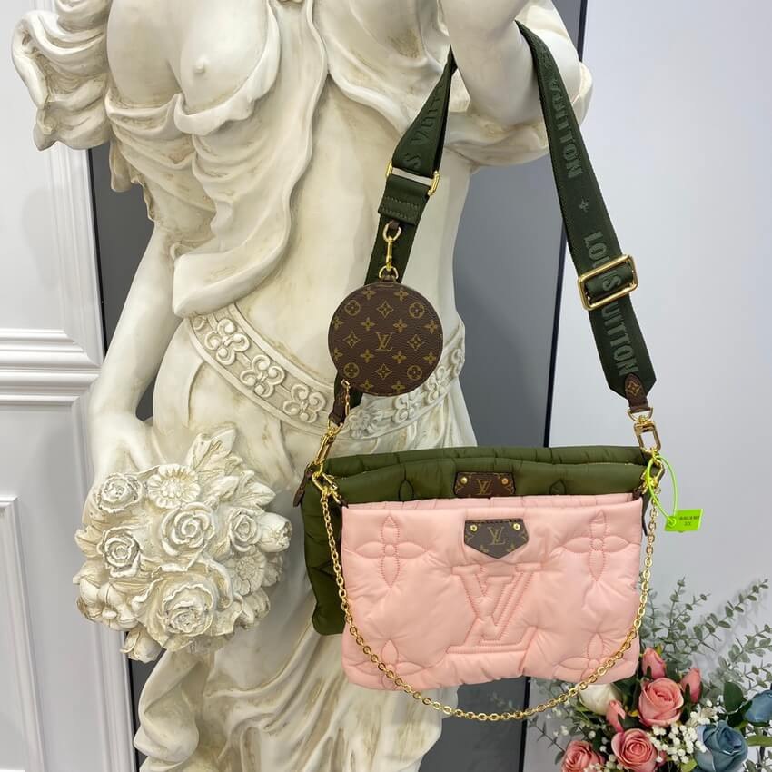 Louis Vuitton Econyl Maxi Multi Pochette Accessoires M58977 Khaki/Beige