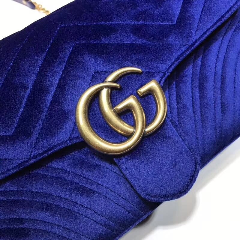 Gucci GG Marmont Velvet Shoulder Bag 443497