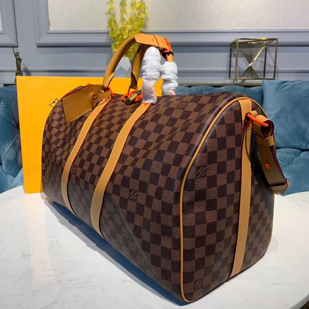 Louis Vuitton Damier Ebene Canvas Keepall Bandouliere 50 N44478