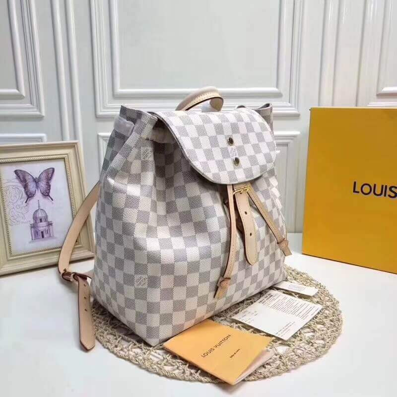 Louis Vuitton Damier Azur Canvas Sperone Backpack N41578