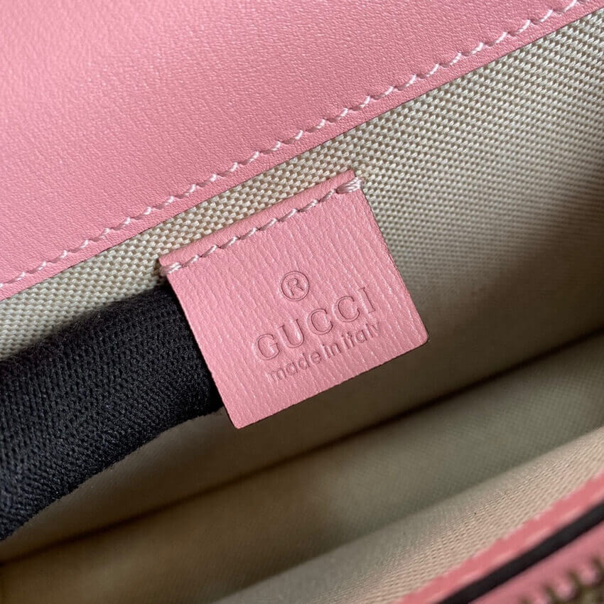 Gucci Dionysus Small Shoulder Bag 400249 Red and Pink Leather