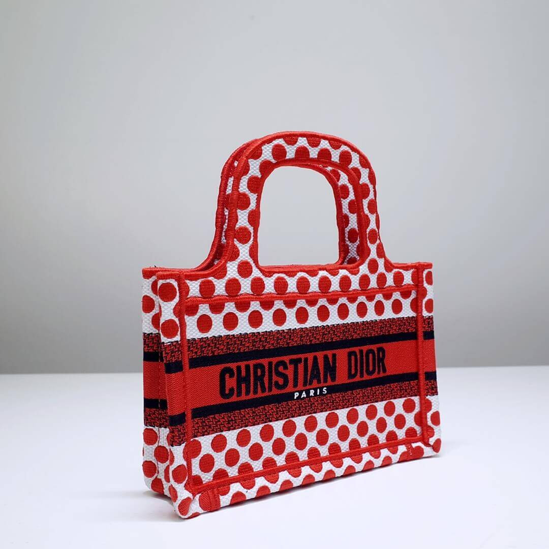 Dior Polkadot Dioramour Mini Book Tote Bag S5475
