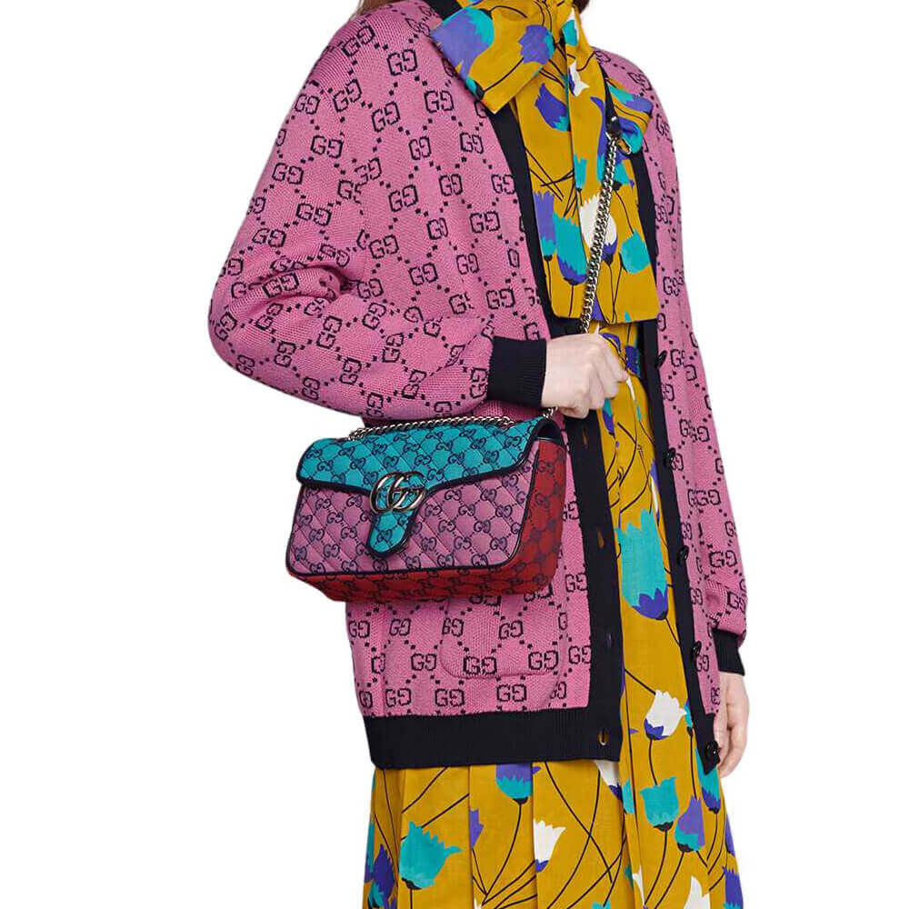 Gucci GG Marmont Multicolour Small Shoulder Bag 443497