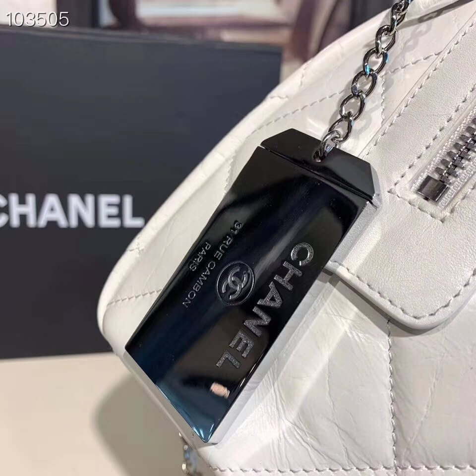 Chanel Small Bowling Bag in Calfskin AS1321