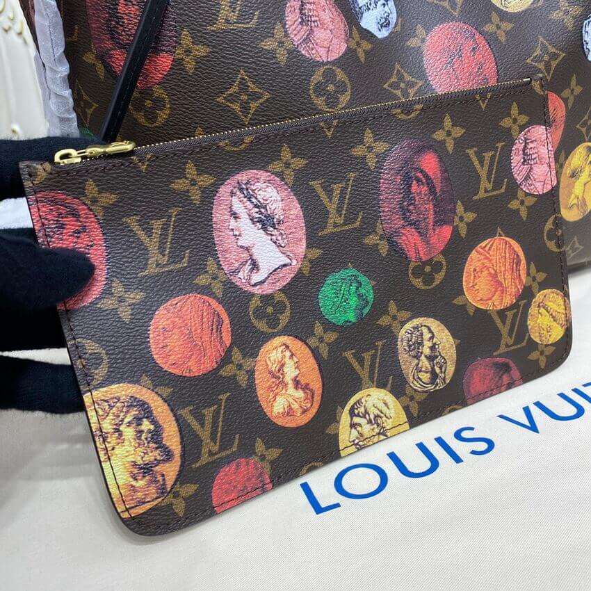 Louis Vuitton Monogram Cameo Printed Neverfull MM M45923