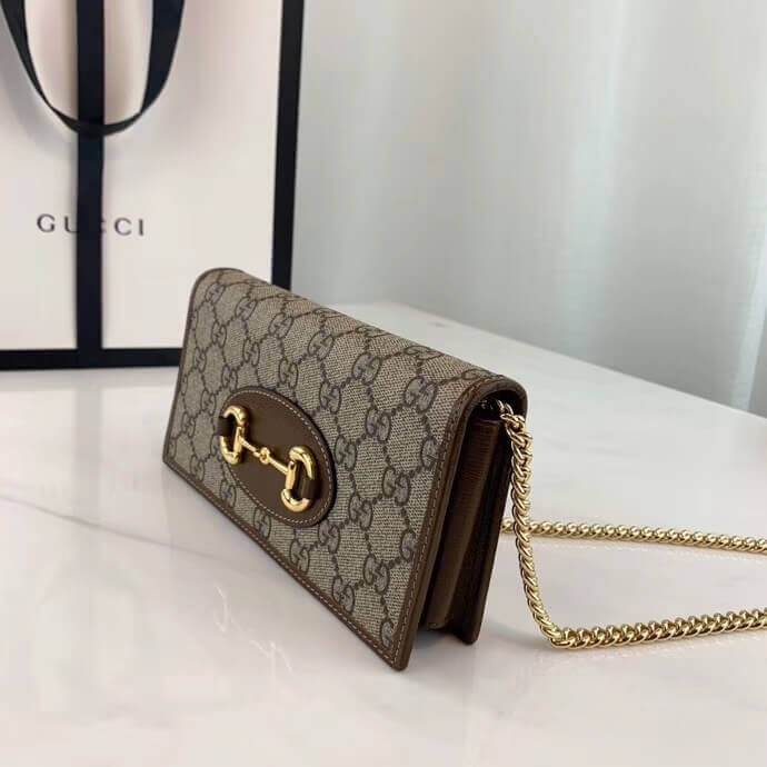 Gucci 1955 Horsebit Wallet With Chain 621892