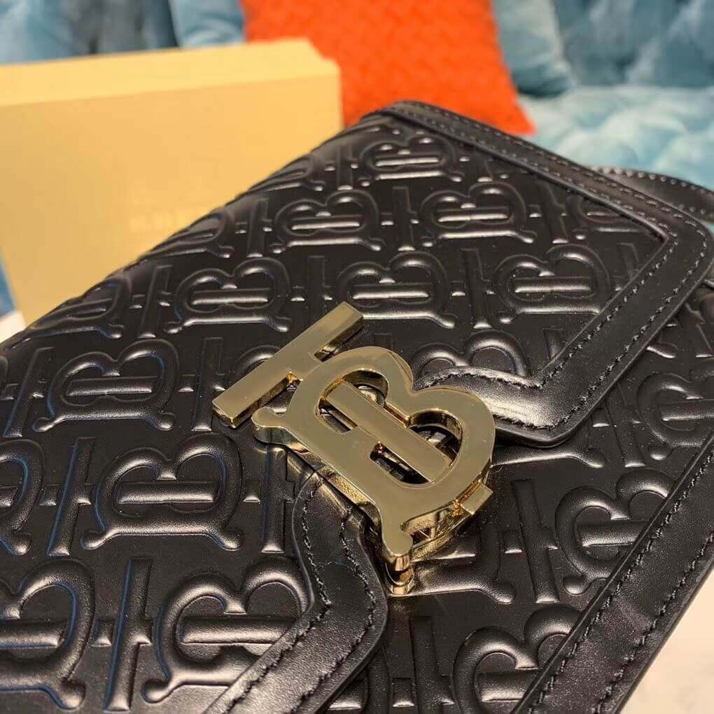 Burberry Small Monogram Leather TB Bag 80140871