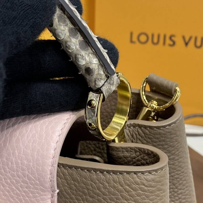 Louis Vuitton Taurillon Leather and Python Capucines BB M57539