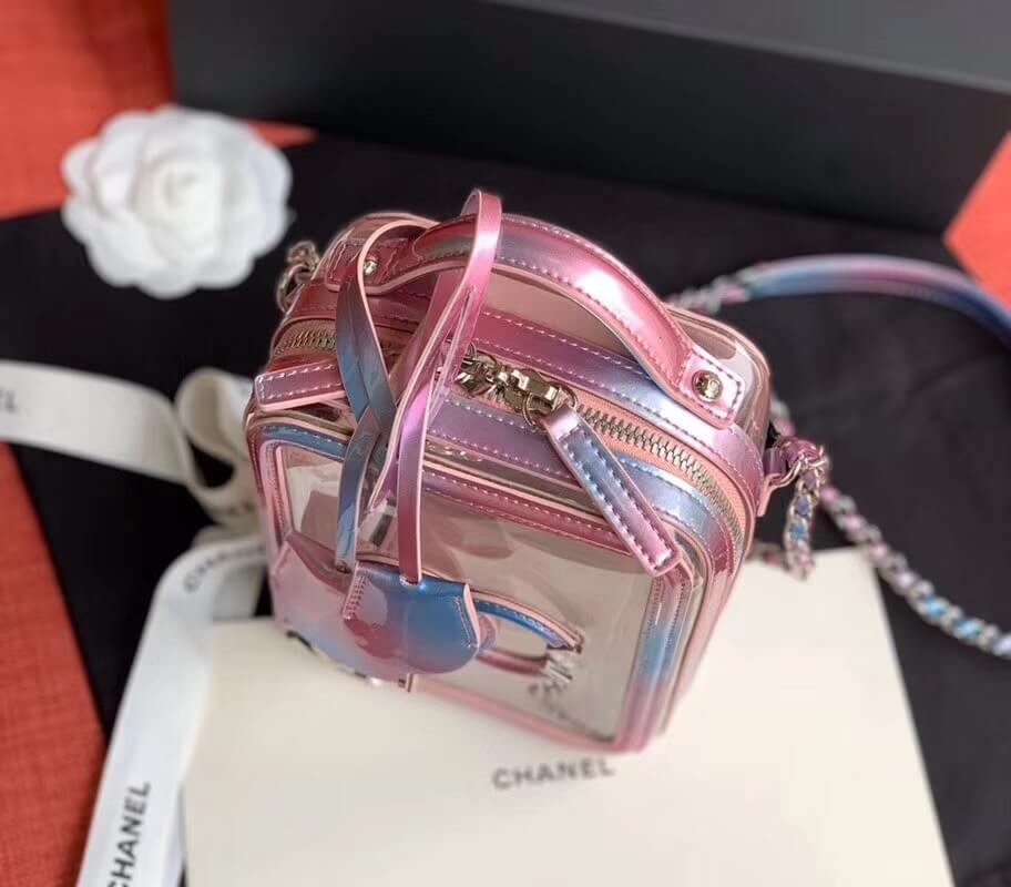 Chanel Vanity Case In Multicolour PVC AS0988 Pink
