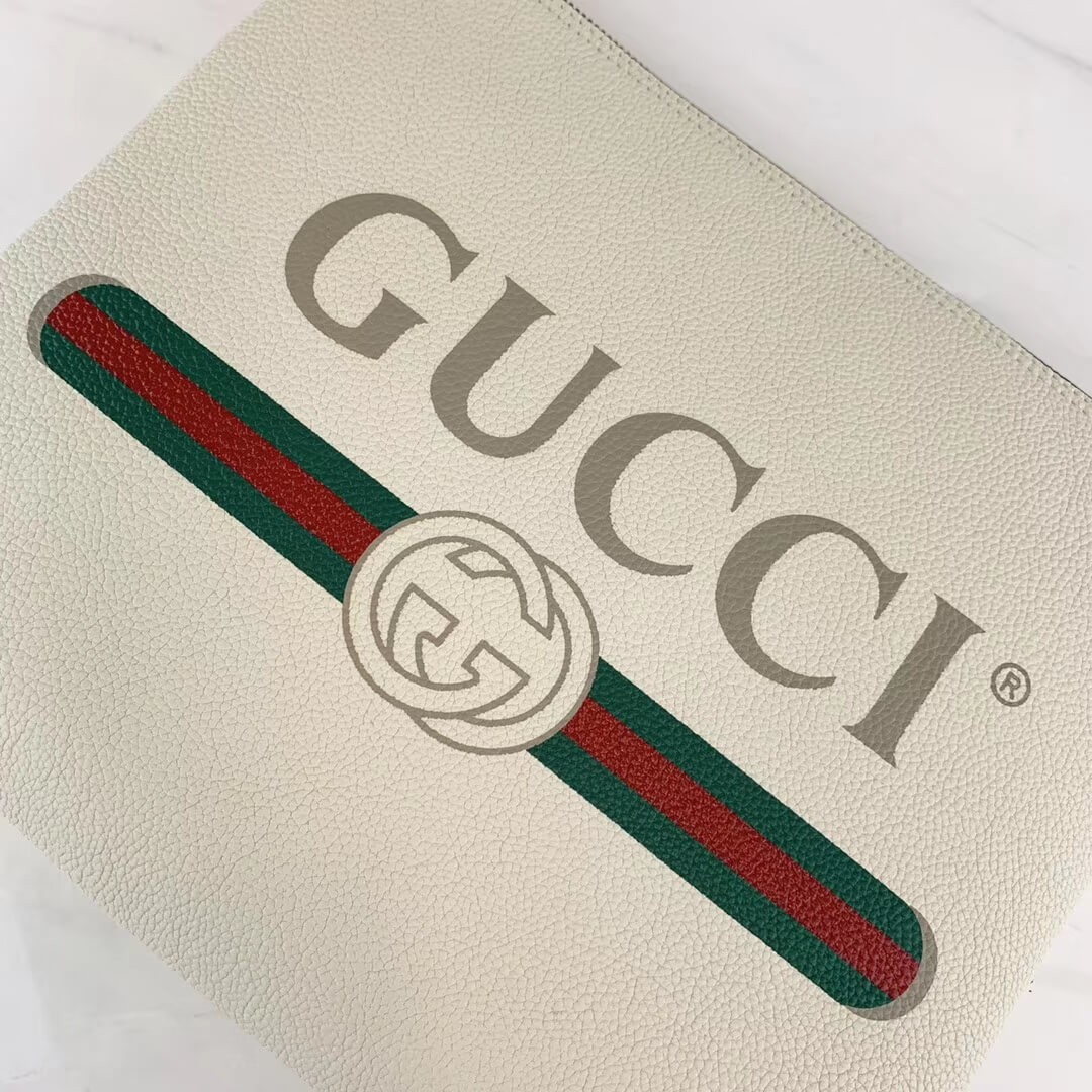 Gucci Print Leather Medium Portfolio 500981