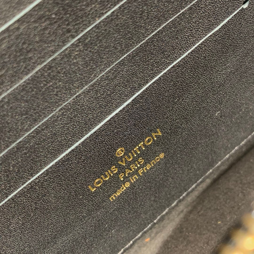 Louis Vuitton Monogram Reverse Canvas Dauphine Chain Wallet M68746