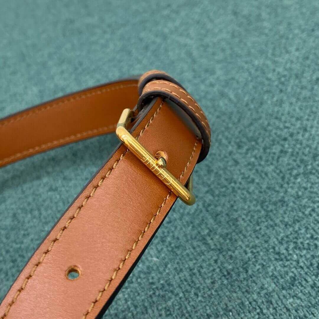 Celine Bucket Maillon Triomphe In Natural Calfskin 193043