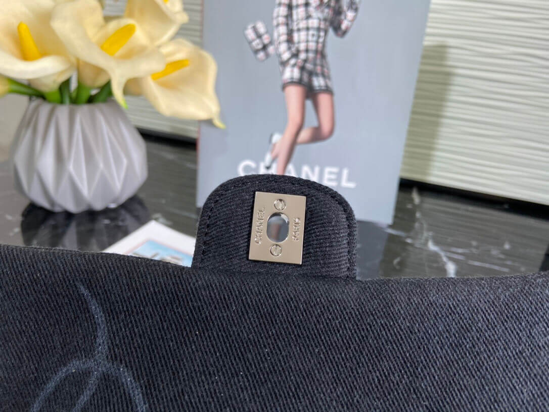 Chanel Denim Classic Flap Medium Bag AS2071