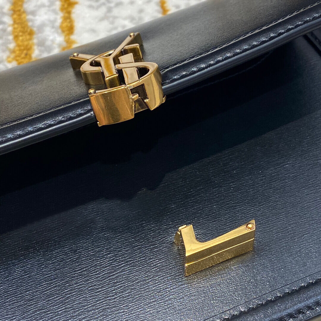 Saint Laurent YSL Solferino Small Satchel In Box Leather 634306